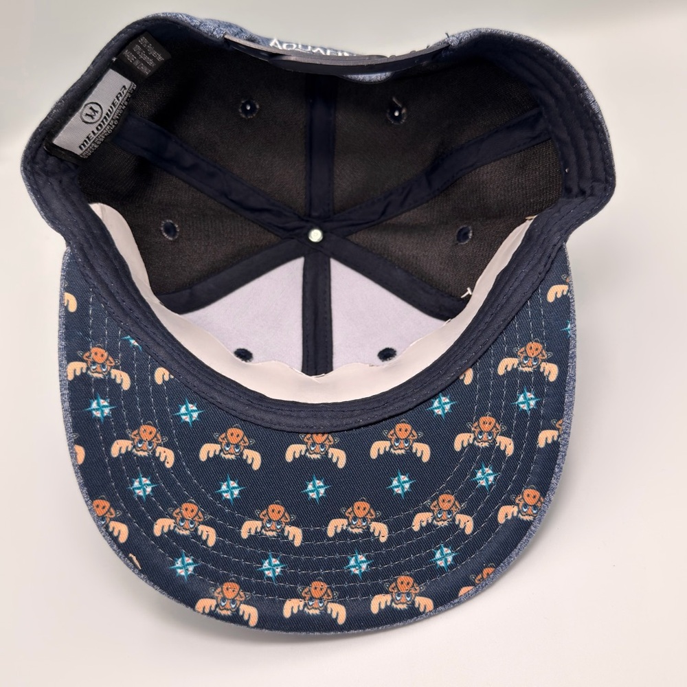Seattle Mariners Aquafina Moose Logo Brim Blue Hat Cap Snapback Melonwear - Picture 7 of 10